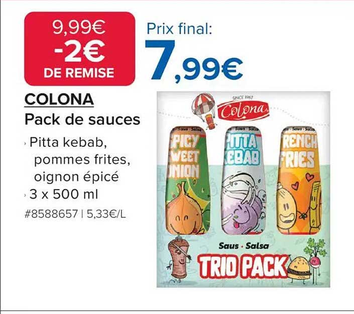 Pack de sauces Colona
