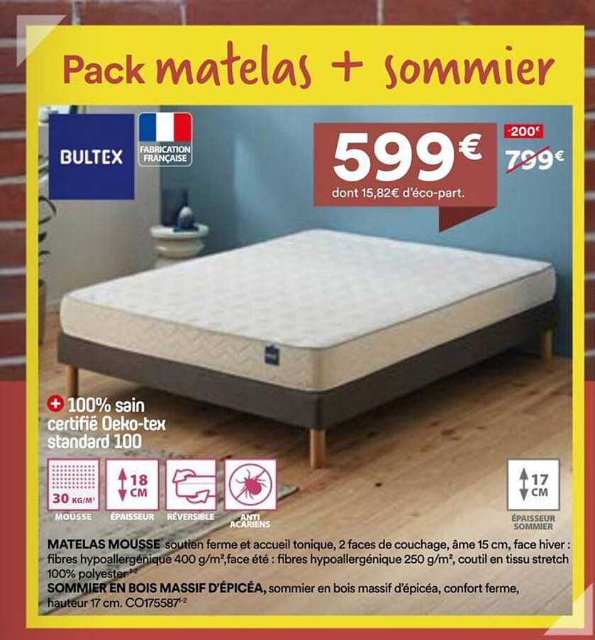Pack matelas + sommier