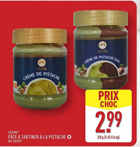 PÂTE À TARTINER À LA PISTACHE