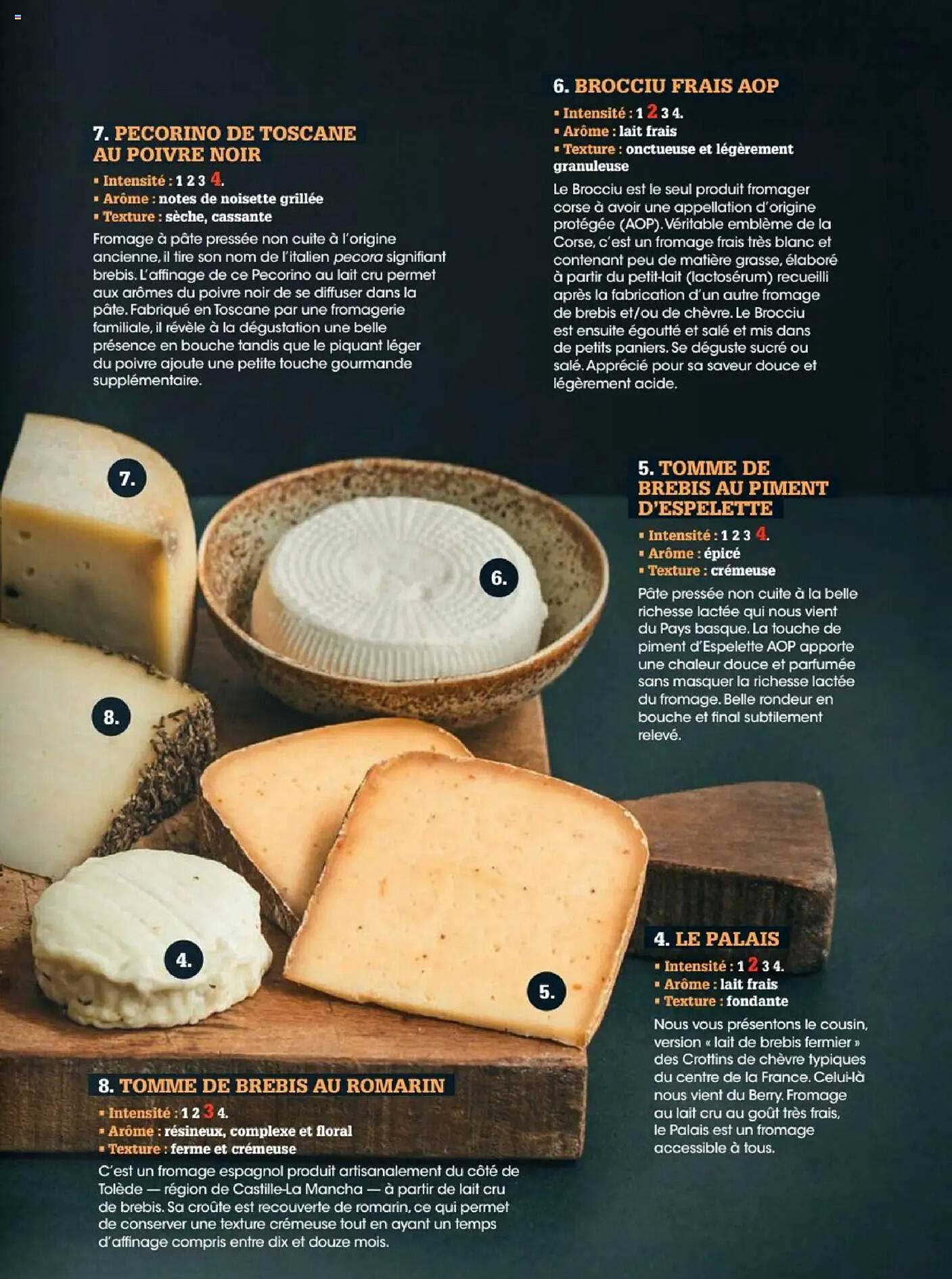 Pecorino de Toscane au Poivre Noir
