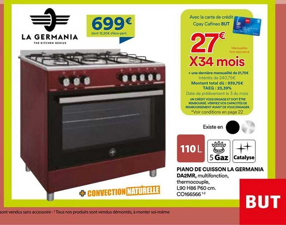 Piano de cuisson La Germania DA2MR
