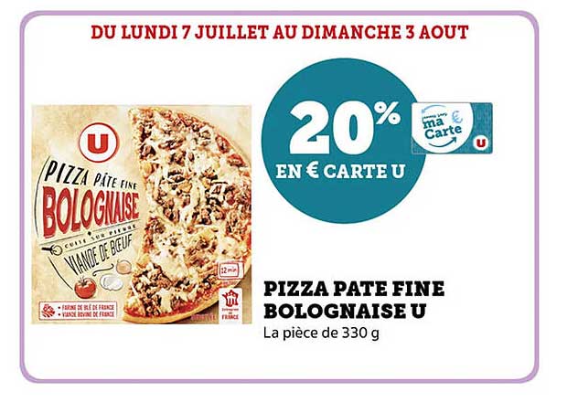 PIZZA PATE FINE BOLOGNAISE U