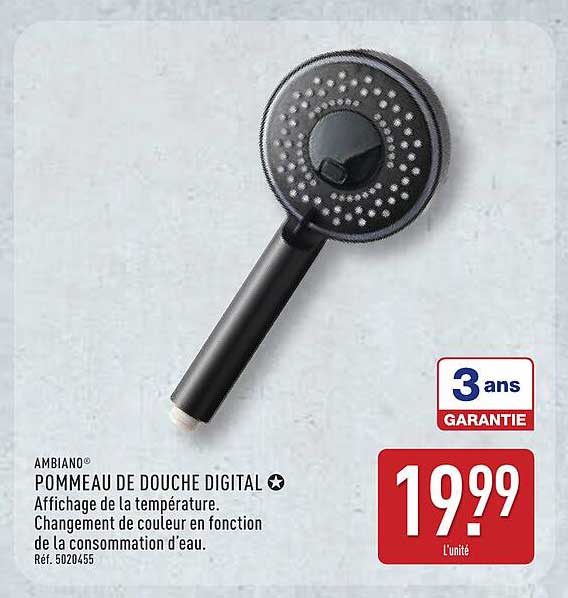 POMMEAU DE DOUCHE DIGITAL
