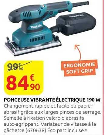PONCEUSE VIBRANTE ÉLECTRIQUE 190 W