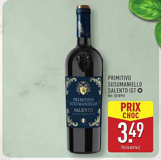 PRIMITIVO SUSUMANIELLO SALENTO IGT