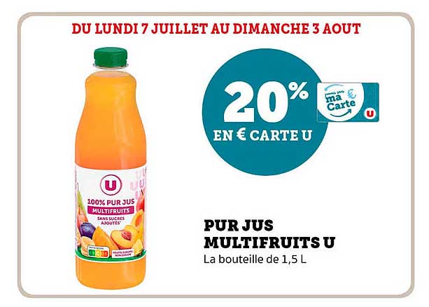 PUR JUS MULTIFRUITS U