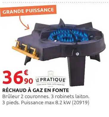 RÉCHAUD À GAZ EN FONTE