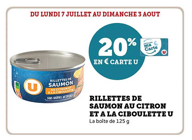 Rillettes de saumon au citron et à la ciboulette U