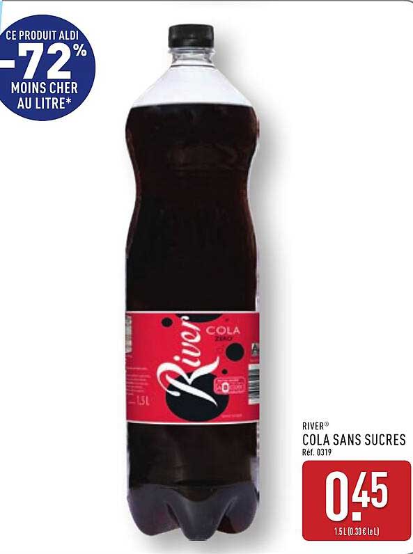 RIVER® COLA SANS SUCRES