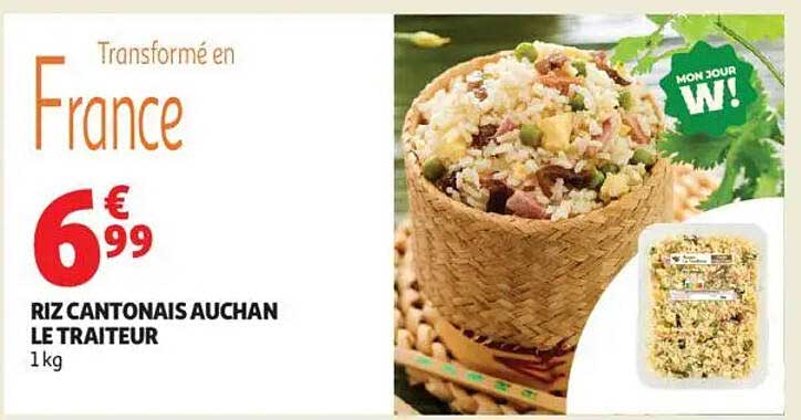 RIZ CANTONAIS AUCHAN LE TRAITEUR 1 kg