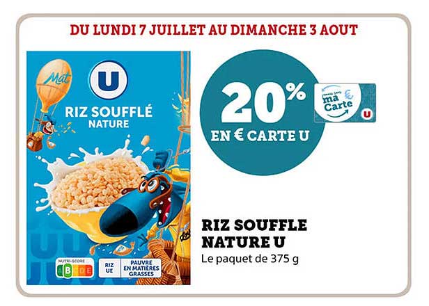 RIZ SOUFFLE NATURE U