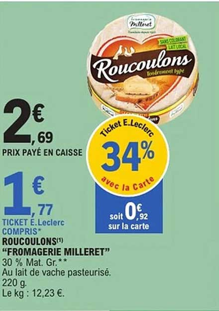 Roucoulons Fromagerie Milleret