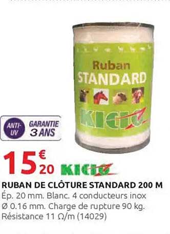 RUBAN DE CLÔTURE STANDARD 200 M