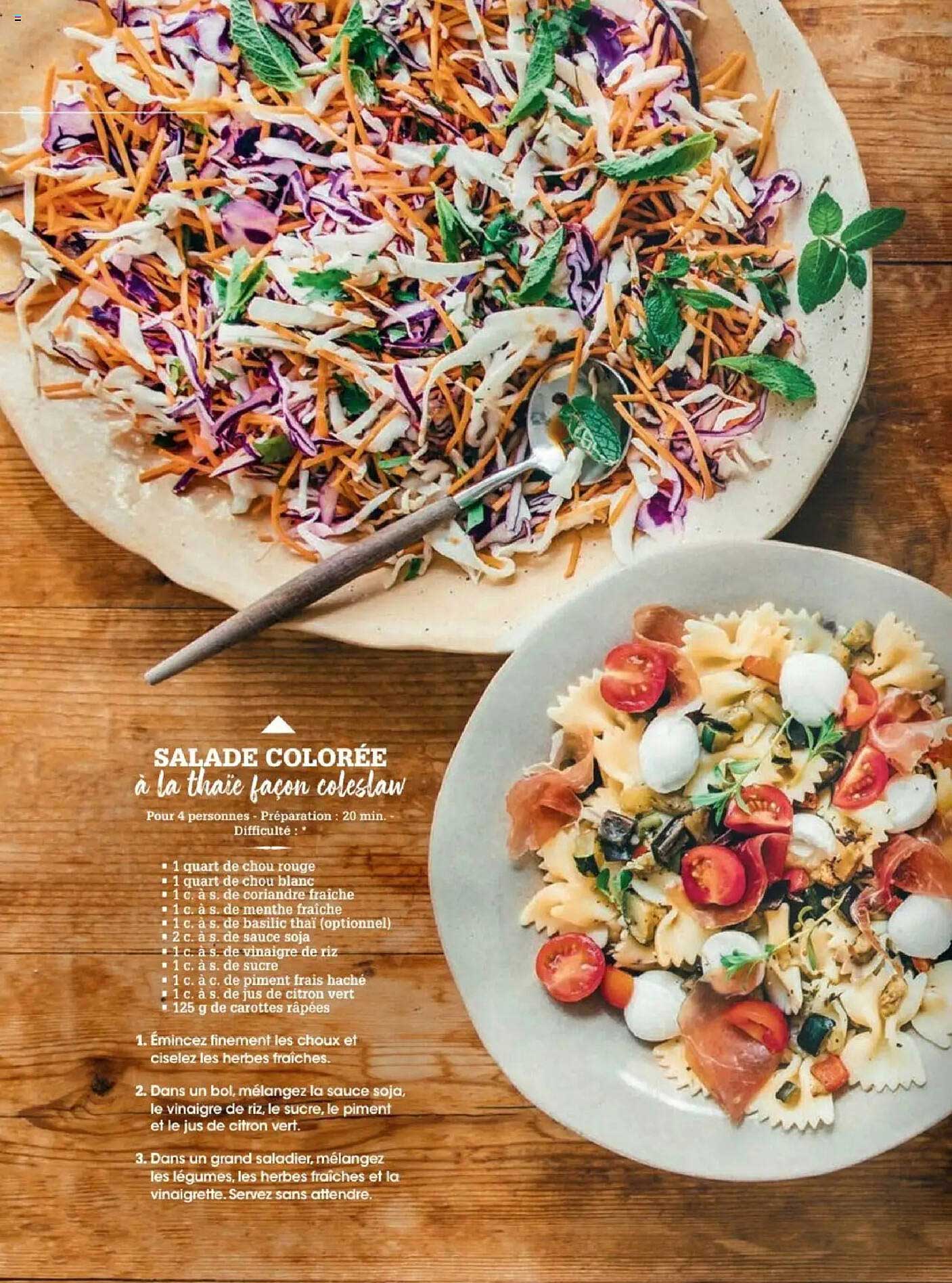 SALADE COLORÉE À LA THAIE FAÇON COLESLAW