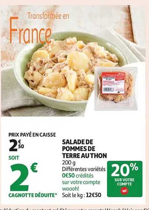SALADE DE POMMES DE TERRE AU THON