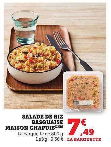 SALADE DE RIZ BASQUISE MAISON CHAPUIS