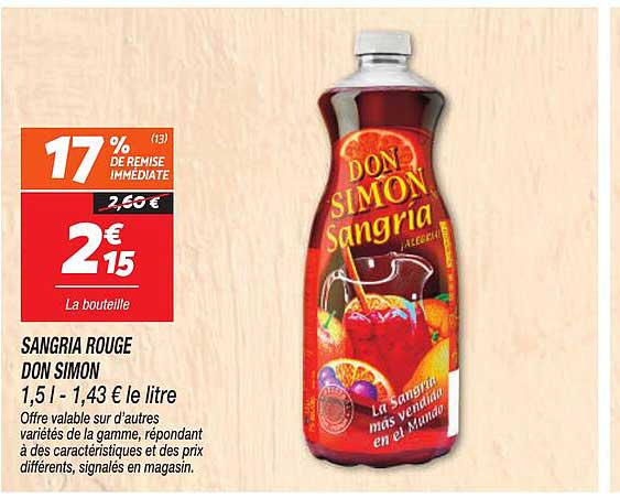 SANGRIA ROUGE DON SIMON