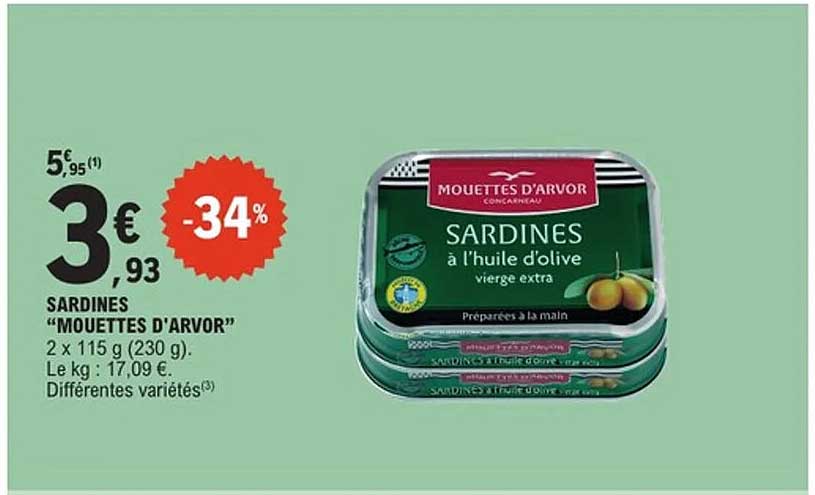 SARDINES "MOUETTES D'ARVOR"