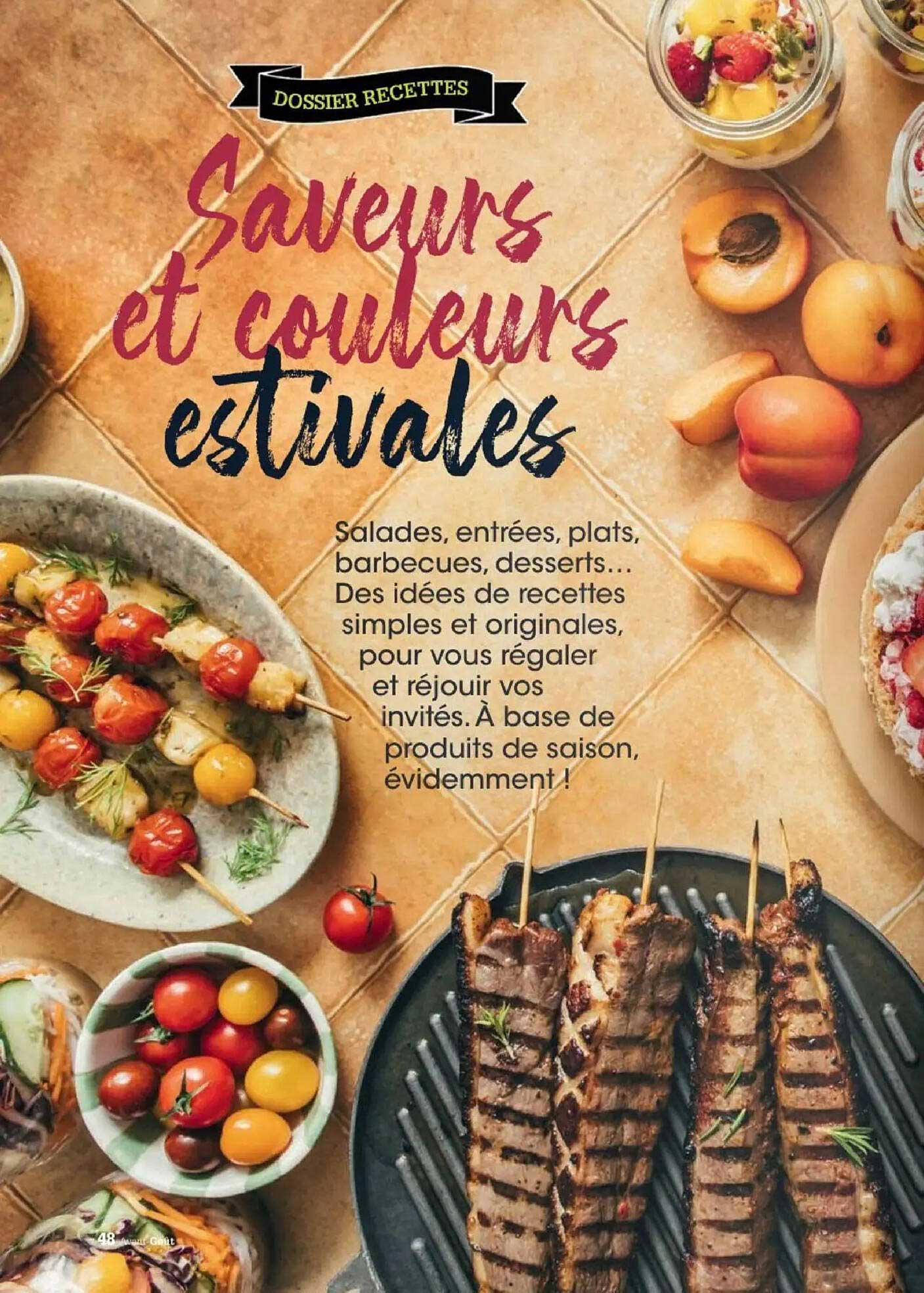 Saveurs et couleurs estivales