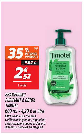 SHAMPOING PURIFIANT & DÉTOX TIMOTEI