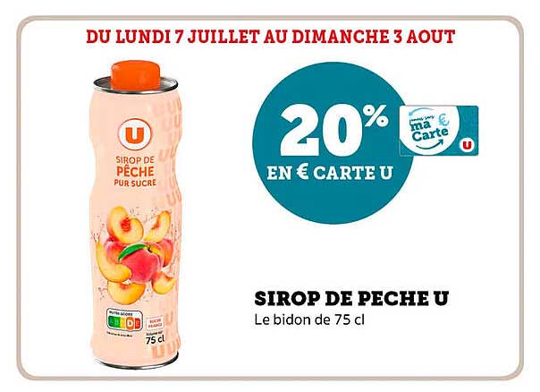 SIROP DE PECHE U