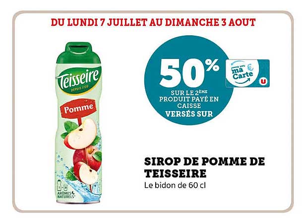 SIROPS DE POMME DE TEISSEIRE