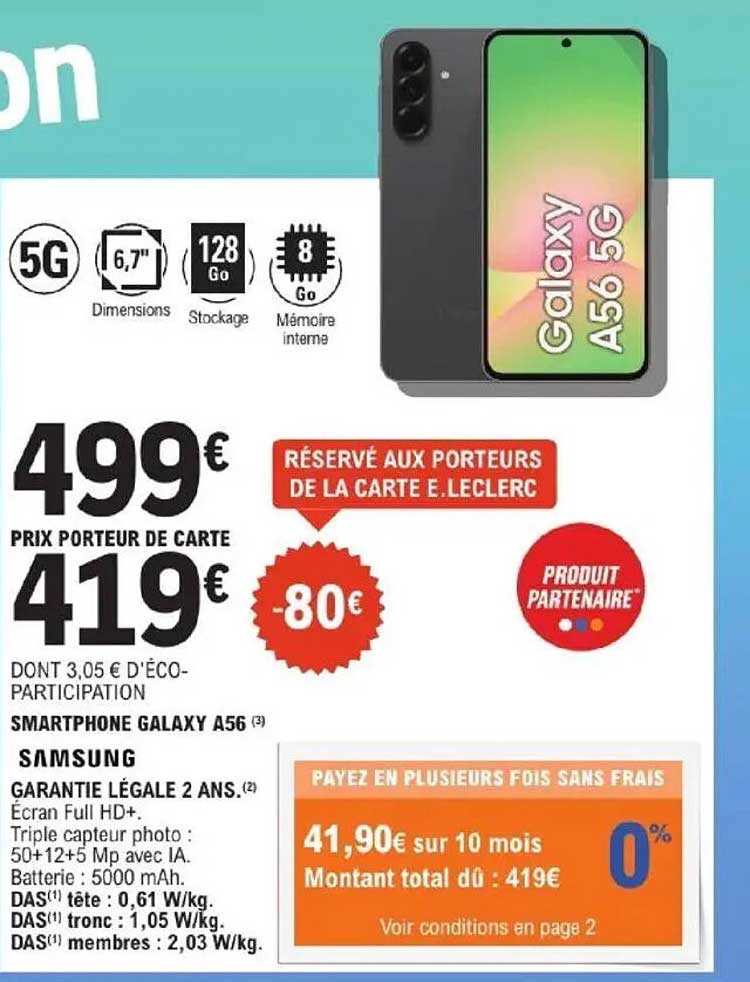 SMARTPHONE GALAXY A56