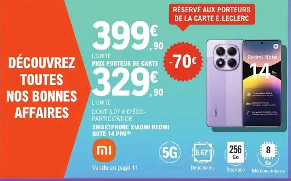 SMARTPHONE XIAOMI REDMI NOTE 14 PRO