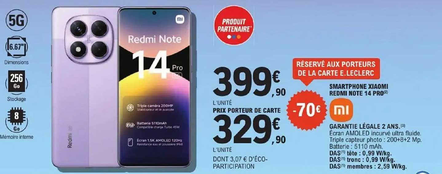 SMARTPHONE XIAOMI REDMI NOTE 14 PRO