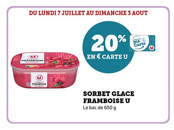 SORBET GLACE FRAMBOISE U