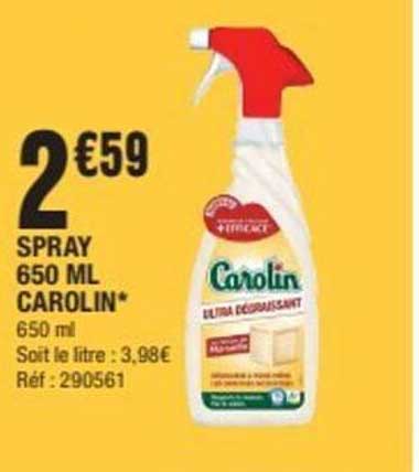 SPRAY 650 ML CAROLIN*