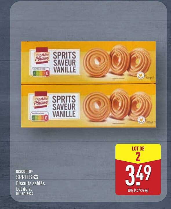 SPRITS SAVEUR VANILLE - Lot de 2