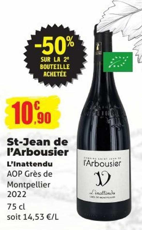 St-Jean de l'Arbousier L'inattendu AOP Grès de Montpellier 2022