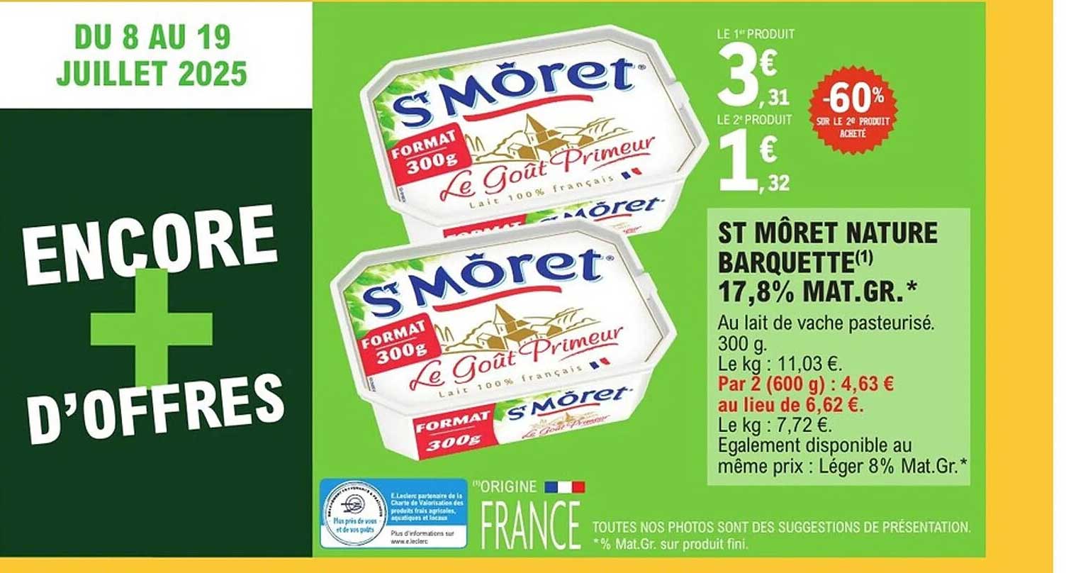 ST MÔRET NATURE BARQUETTE 300g