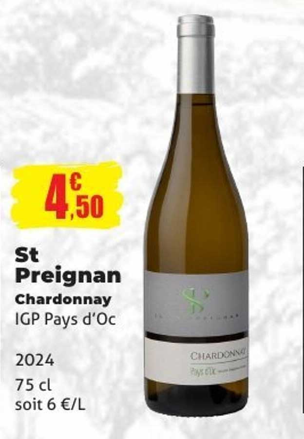St PregnAc Chardonnay IGP Pays d'Oc