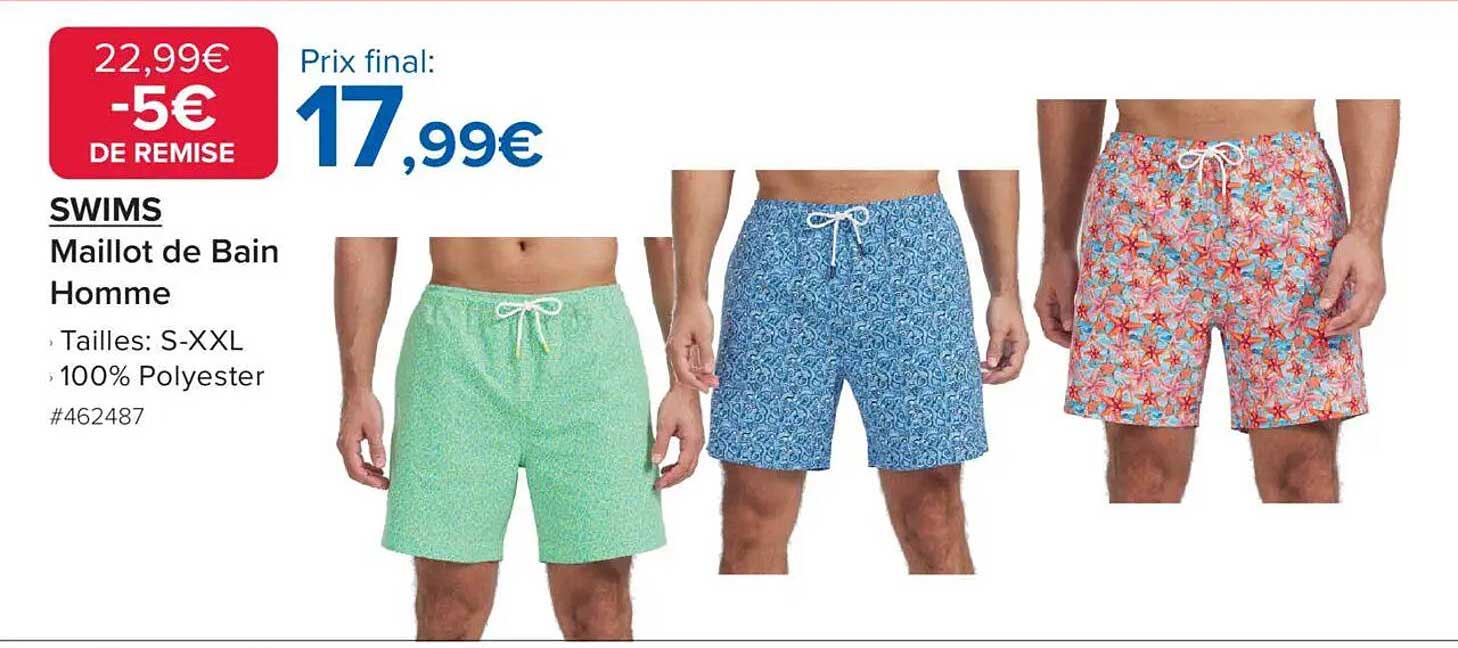 SWIMS Maillot de Bain Homme