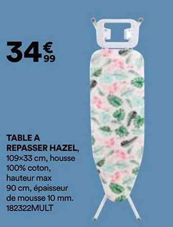 TABLE A REPASSER HAZEL