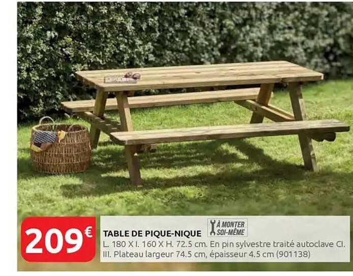 TABLE DE PIQUE-NIQUE