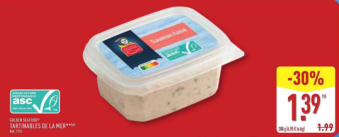 Tartinables de la mer - Saumon fumé