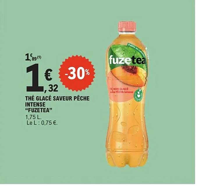 THÉ GLACÉ SAVEUR PÊCHE INTENSE "FUZETEA"
