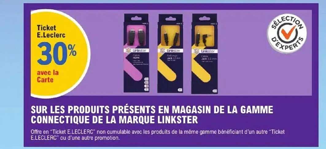 Ticket E.Leclerc 30% avec la Carte