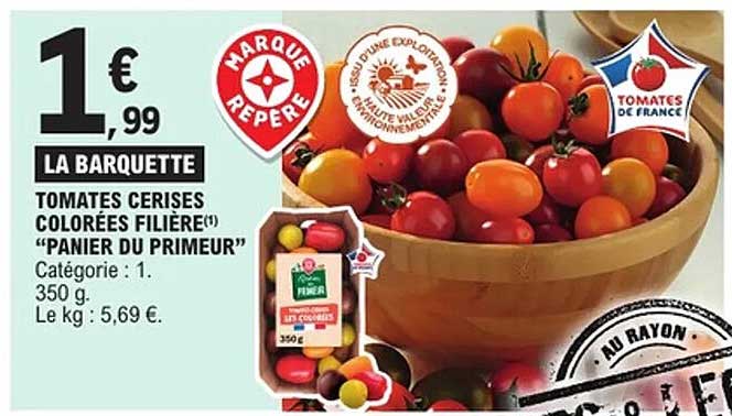 TOMATES CERISES COLORÉES FILIÈRE "PANIER DU PRIMEUR"