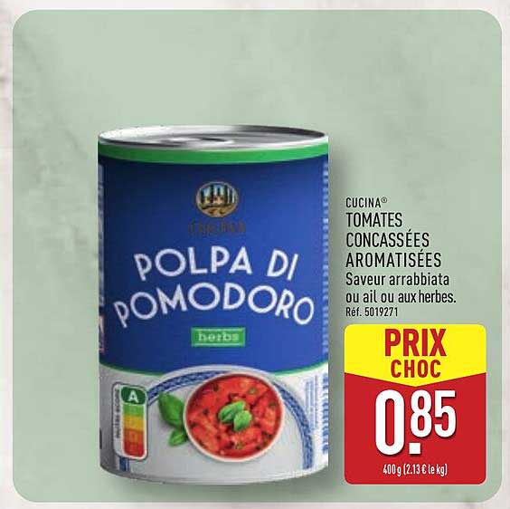 TOMATES CONCASSÉES AROMATISÉES
