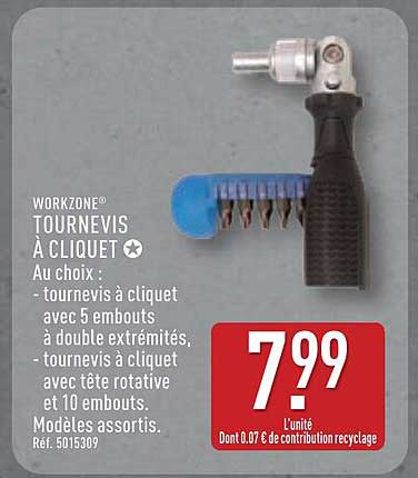 TOURNEVIS À CLIQUET
