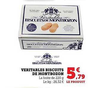 VERITABLES BISCUITS DE MONTBOZON