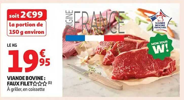 VIANDE BOVINE : FAUX FILET