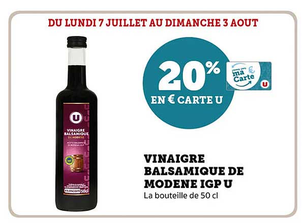 Vinaigre balsamique de Modène IGP U