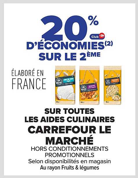 20% D'économies sur le 2ème ÉLABORÉ EN FRANCE