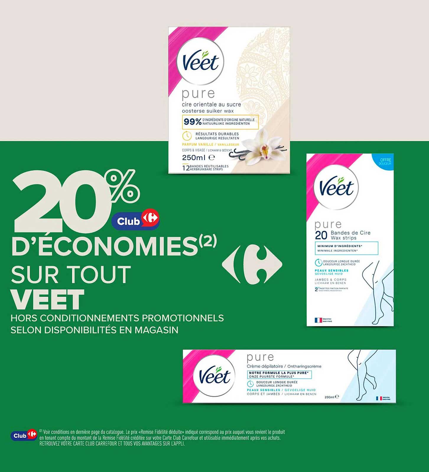 20% D'économies sur Tout Veet