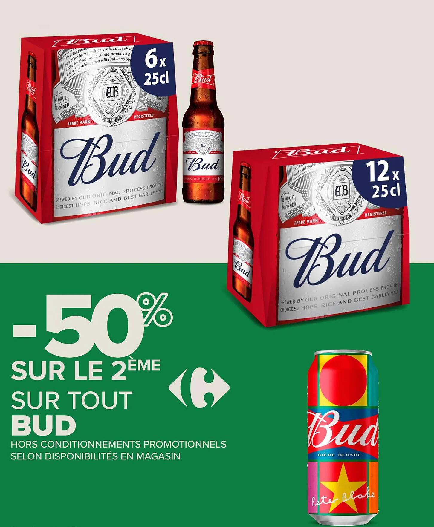 -50% SUR LE 2ÈME SUR TOUT BUD